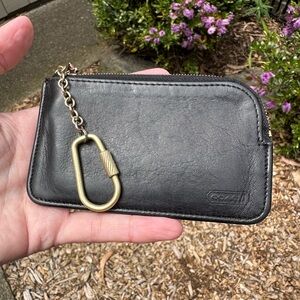 Coach Vintage Leather Key Pouch 7218 black